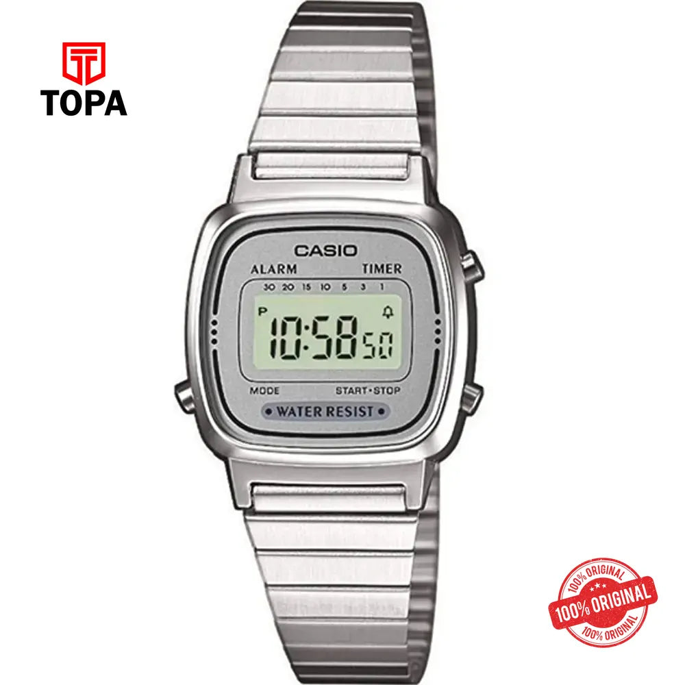 Casio LA-670WA-7D Vintage Metal Band Woman’s Watch - Topa