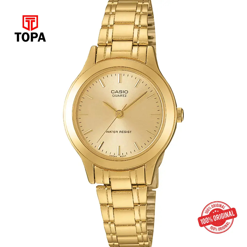 Casio LTP-1128N-9A Metal Band Women Watch - Topa