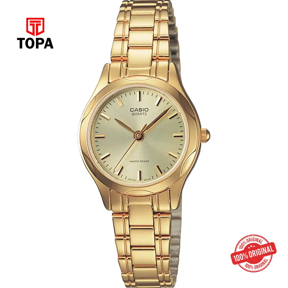 Casio LTP-1275G-9A Metal Band Women Watch - Topa