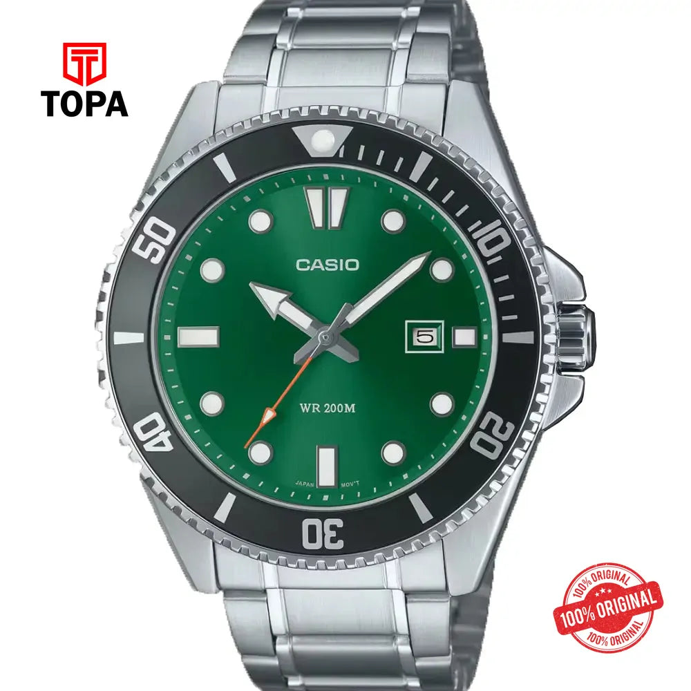 Casio MDV-107D-3A2 Metal Band Men Watch - Topa