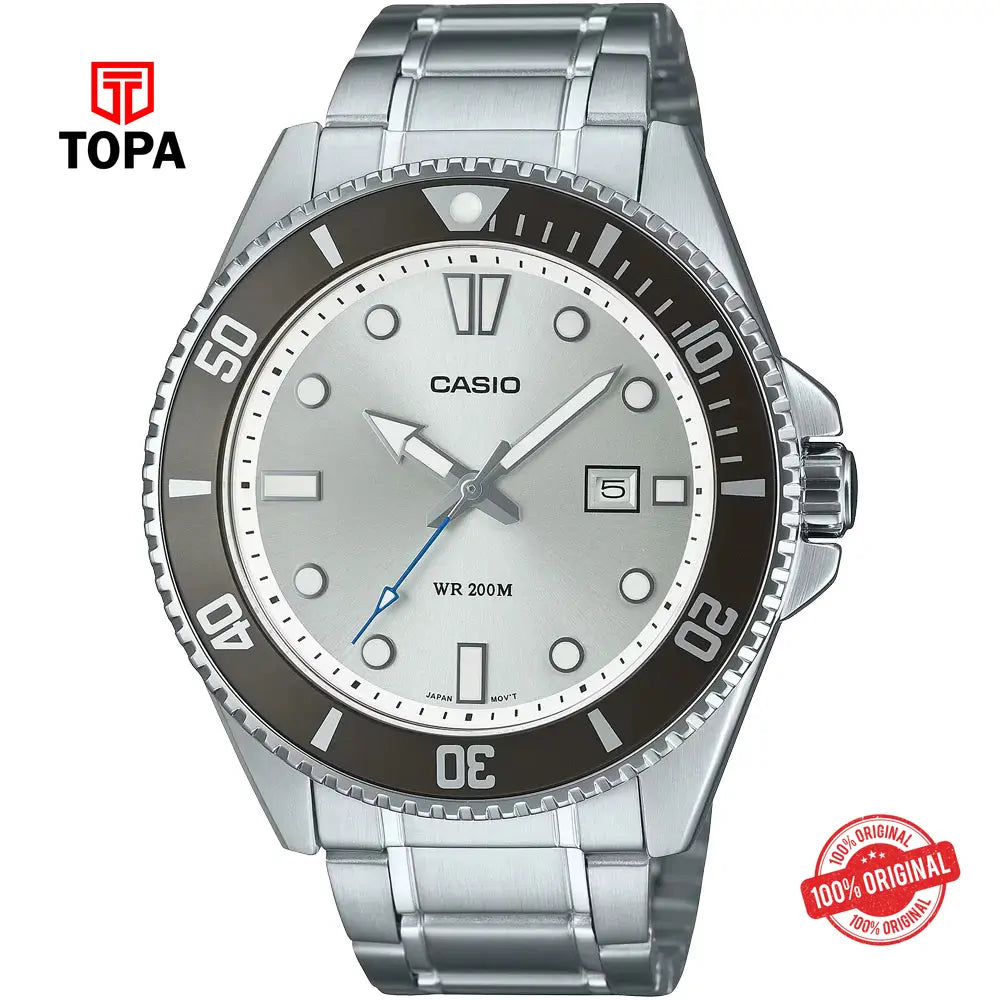 Casio MDV-107D-7A Metal Band Men Watch - Topa