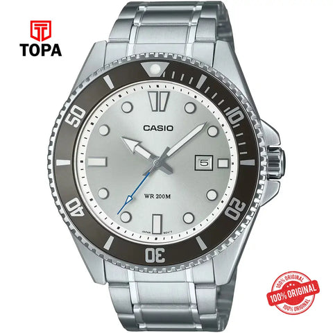 Casio MDV-107D-7A Metal Band Men Watch - Topa