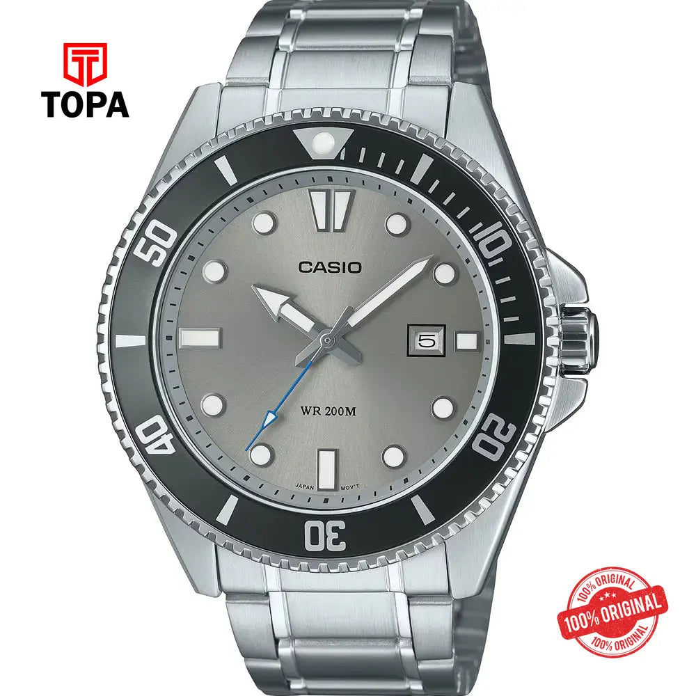 Casio MDV-107D-8A Metal Band Men Watch - Topa