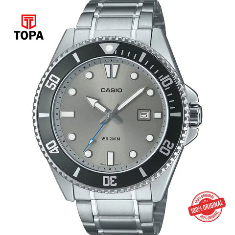 Casio MDV-107D-8A Metal Band Men Watch - Topa