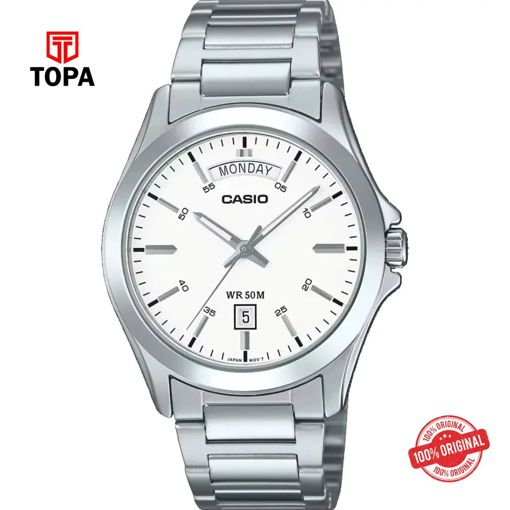 Casio MTP-1370D-7A3 Metal Band Men's Watch - Topa