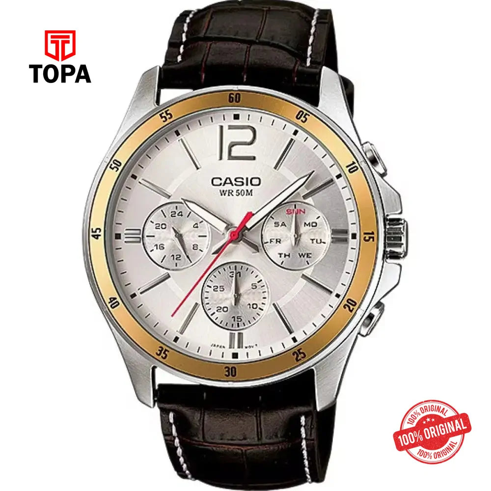 Casio MTP-1374L-7A Metal Band Men's Watch - Topa