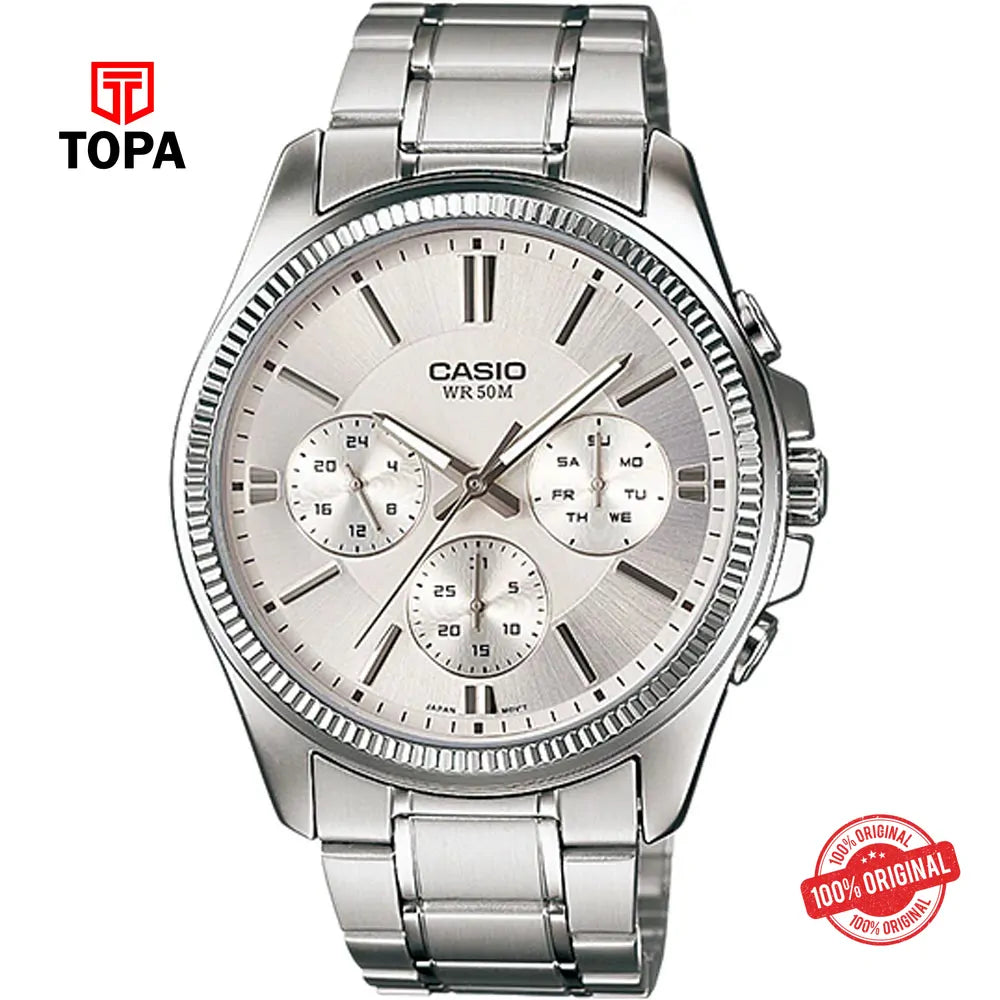 Casio MTP-1375D-7A Metal Band Men Watch - Topa