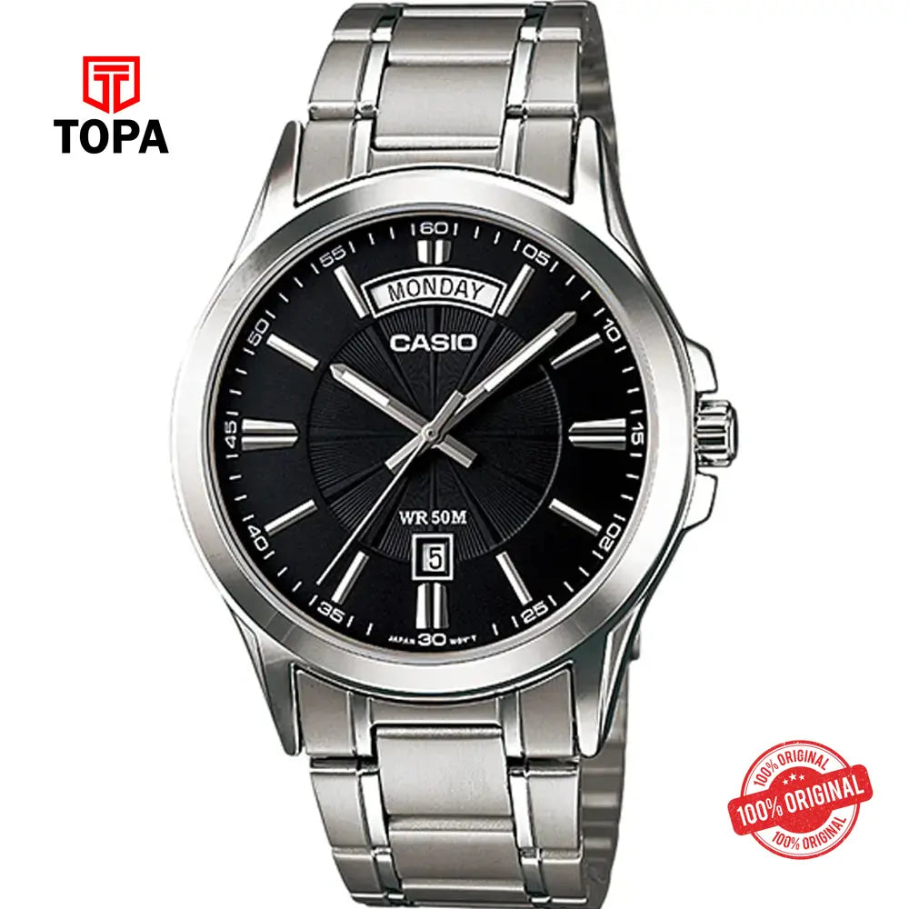 Casio MTP-1381D-1A Metal Band Men Watch - Topa