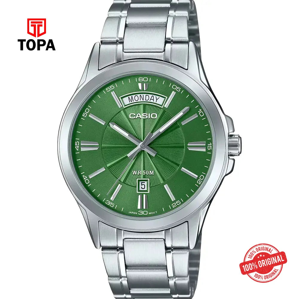 Casio MTP-1381D-3A Metal Band Men Watch - Topa