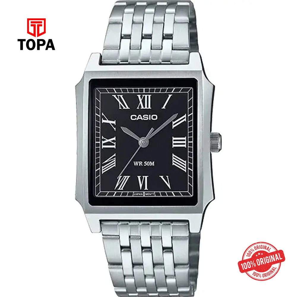 Casio MTP-B190D-1B Metal Band Men Watch - Topa
