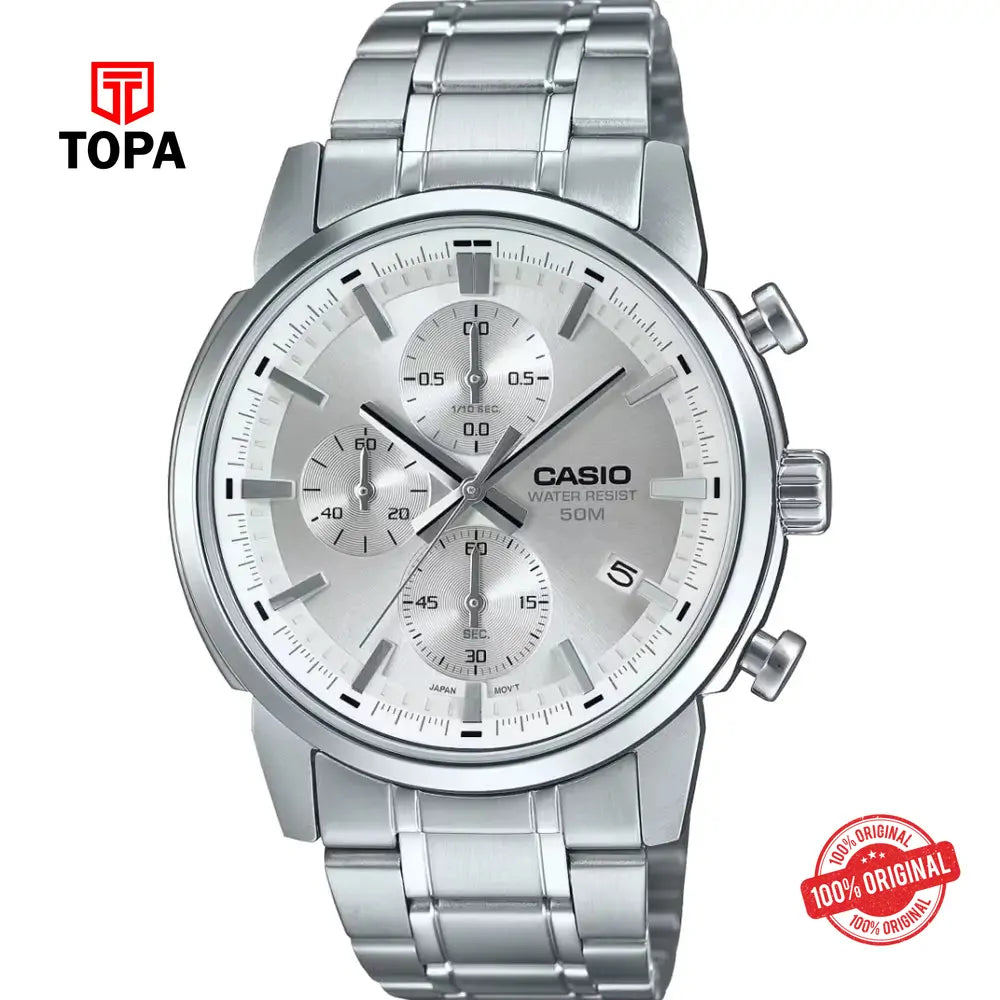 Casio MTP-E510D-7A Metal Band Men Watch - Topa