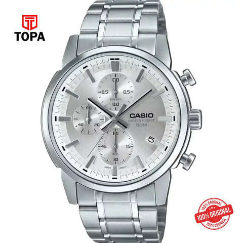 Casio MTP-E510D-7A Metal Band Men Watch - Topa
