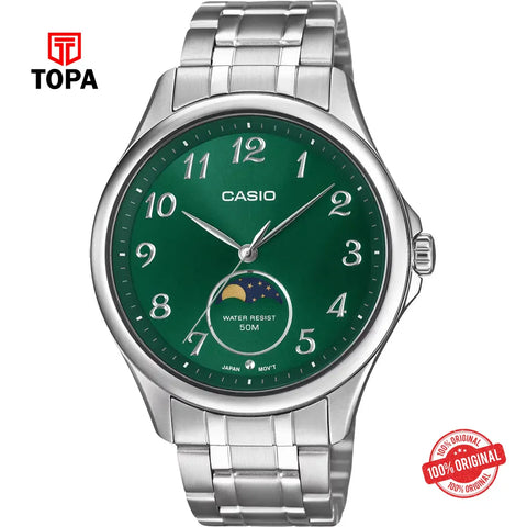 Casio MTP-M110D-3A Metal Band Men Watch - Topa