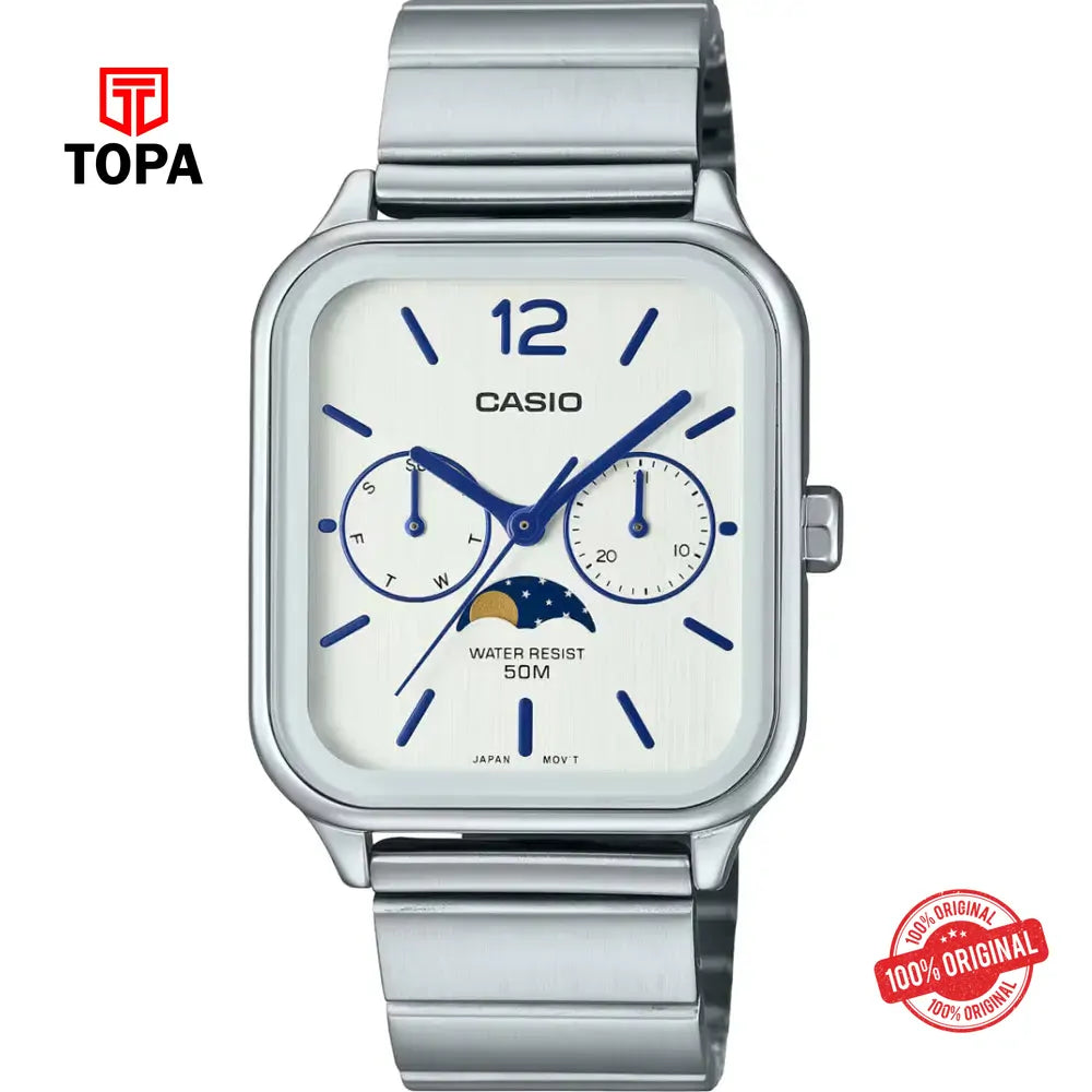 Casio MTP-M305D-7A Metal Band Men Watch - Topa