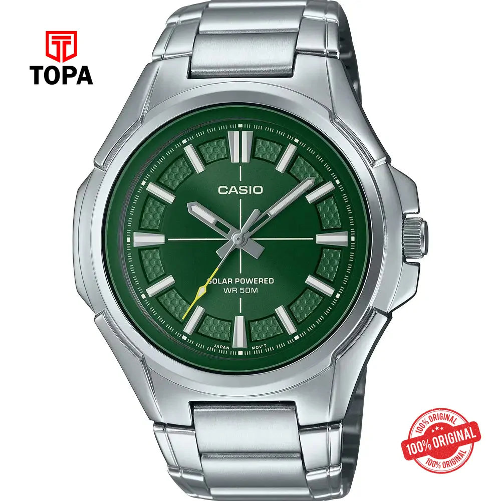 Casio MTP-RS100D-3A Metal Band Men Watch - Topa
