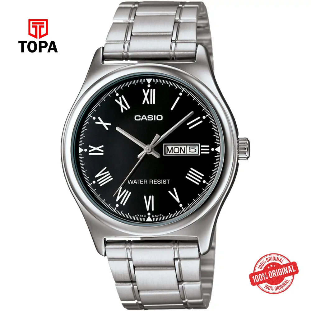 Casio MTP-V006D-1B Metal Band Men's Watch - Topa