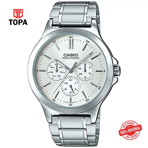 Casio MTP-V300D-7A Metal Band Men Watch - Topa