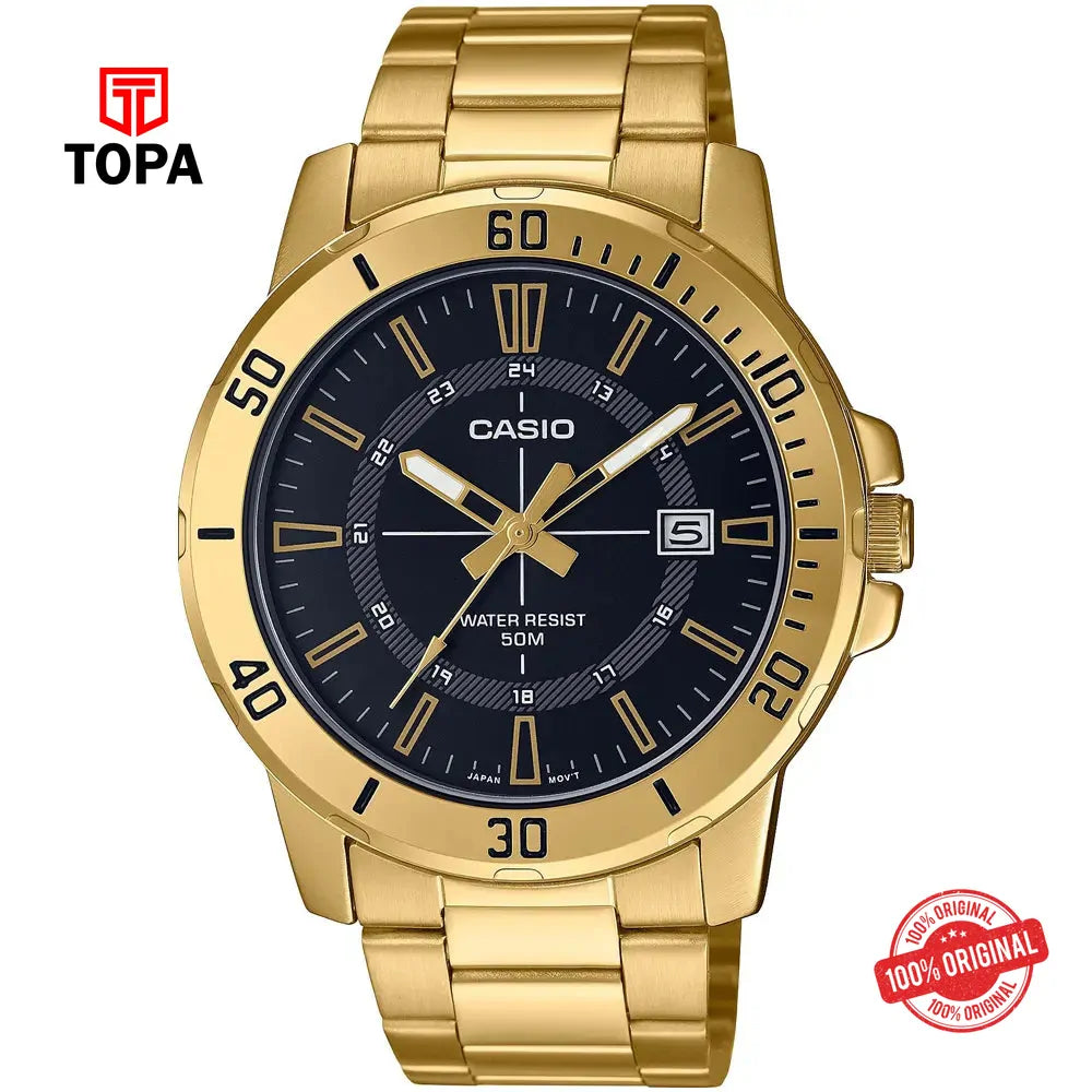 Casio MTP-VD01G-1C Metal Band Men Watch - Topa