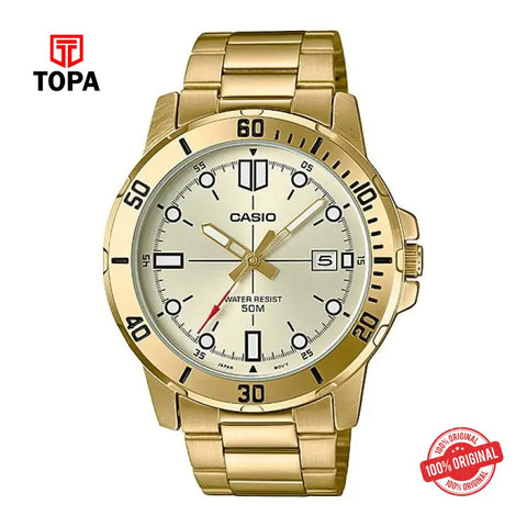 Casio MTP-VD01G-9E Metal Band Men Watch - Topa