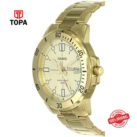 Casio MTP-VD01G-9E Metal Band Men Watch - Topa