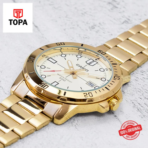 Casio MTP-VD01G-9E Metal Band Men Watch - Topa