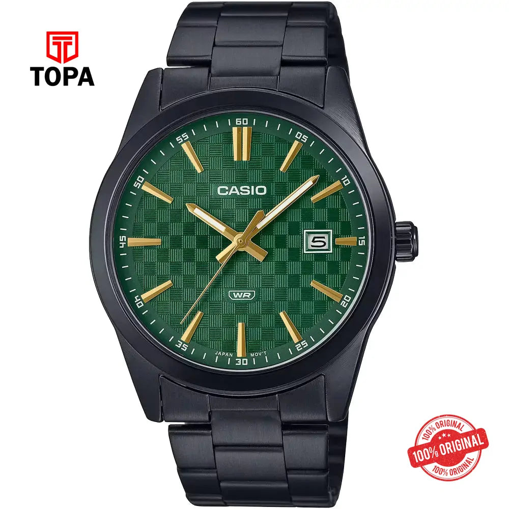 Casio MTP-VD03B-3A Metal Band Men Watch - Topa