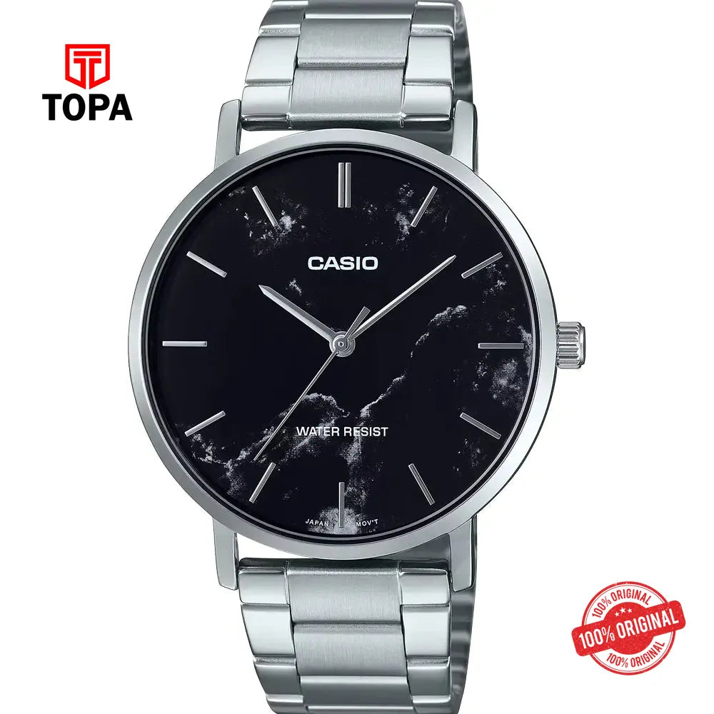 Casio MTP-VT01DM-1A Metal Band Men Watch - Topa