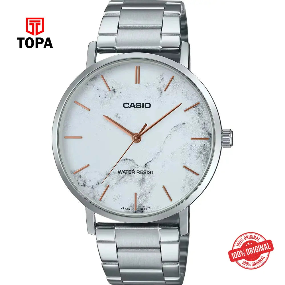 Casio MTP-VT01DM-7A Metal Band Men Watch - Topa