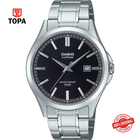 Casio MTS-115D-1A Metal Band Men Watch - Topa