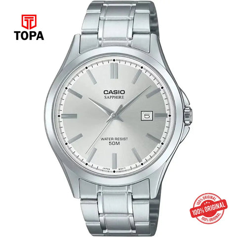 Casio MTS-115D-7A Metal Band Men Watch - Topa