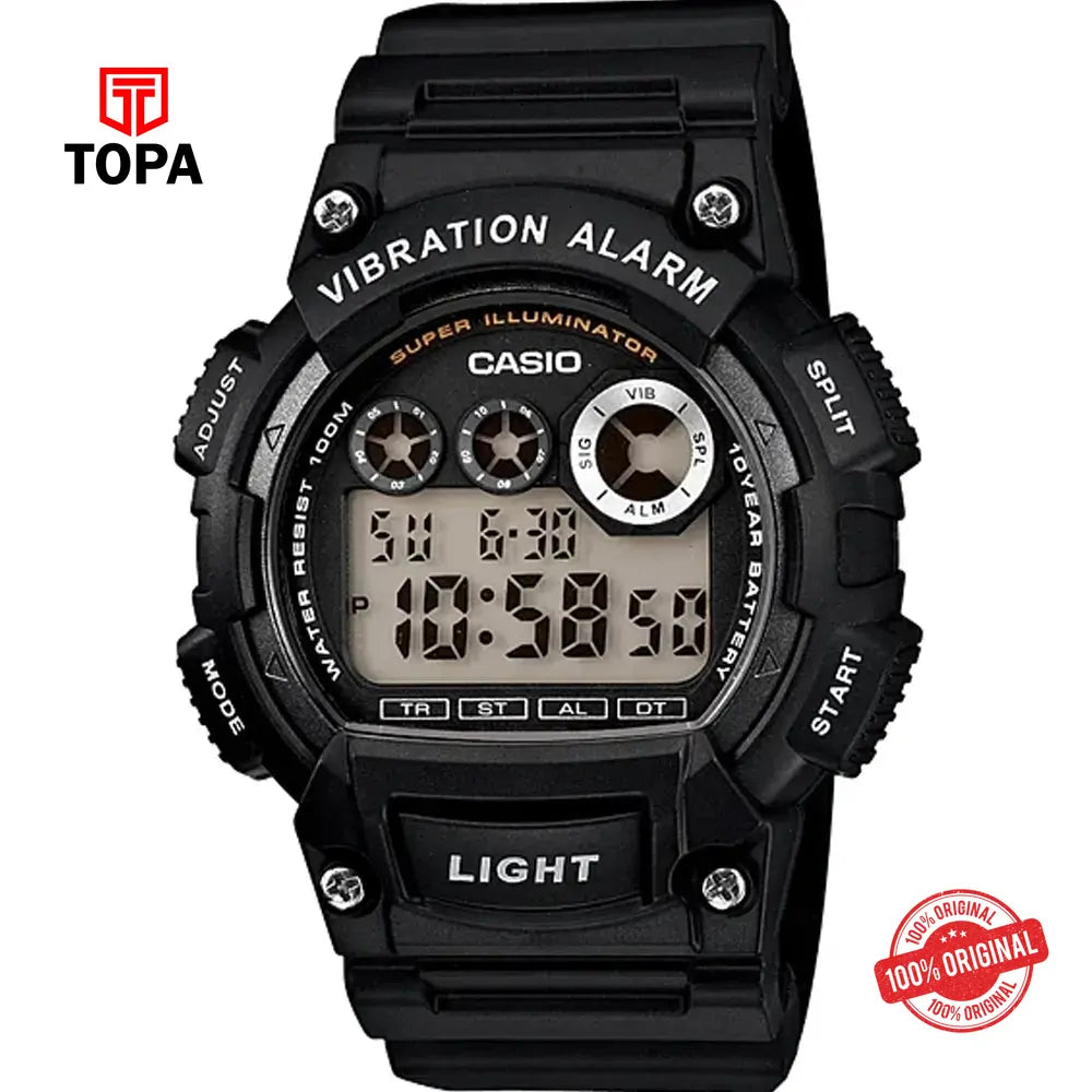 Casio W-735H-1A Rubber Strap Men's Watch - Topa