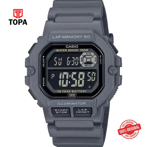 Casio WS-1400H-8B Resin Band Men Watch - Topa