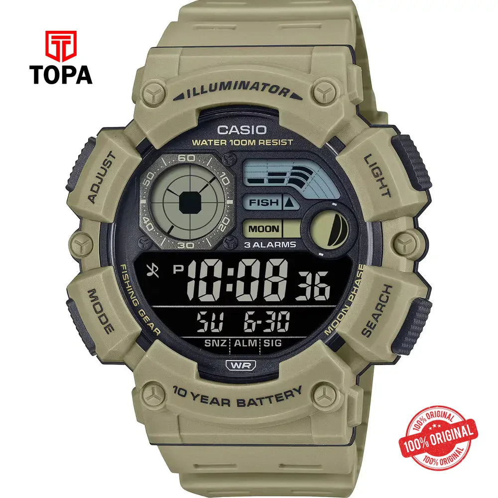 Casio WS-1500H-5B Resin Band Men Watch - Topa