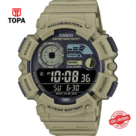 Casio WS-1500H-5B Resin Band Men Watch - Topa