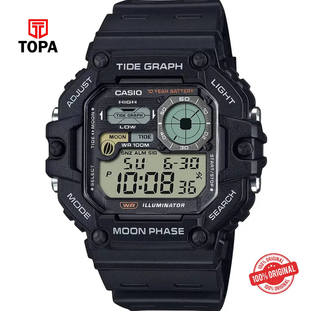 Casio WS-1700H-1A Rubber Band Men Watch - Topa