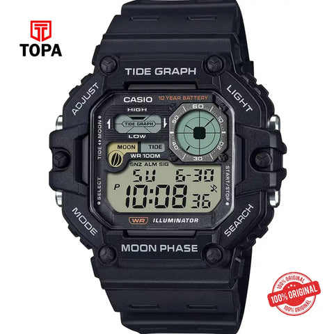 Casio WS-1700H-1A Rubber Band Men Watch - Topa