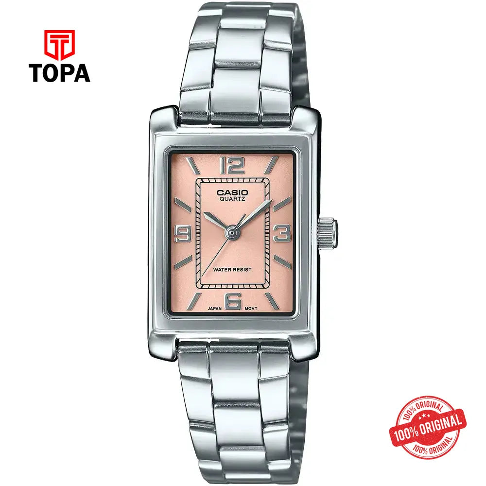 CasioLTP-1234DD-4A Metal Band Women Watch - Topa