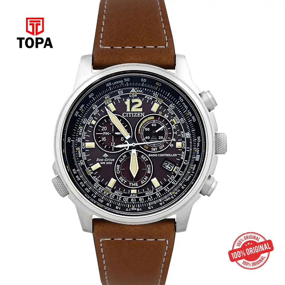 Citizen CB5860-27E Promaster Leather Band Men Watch - Topa