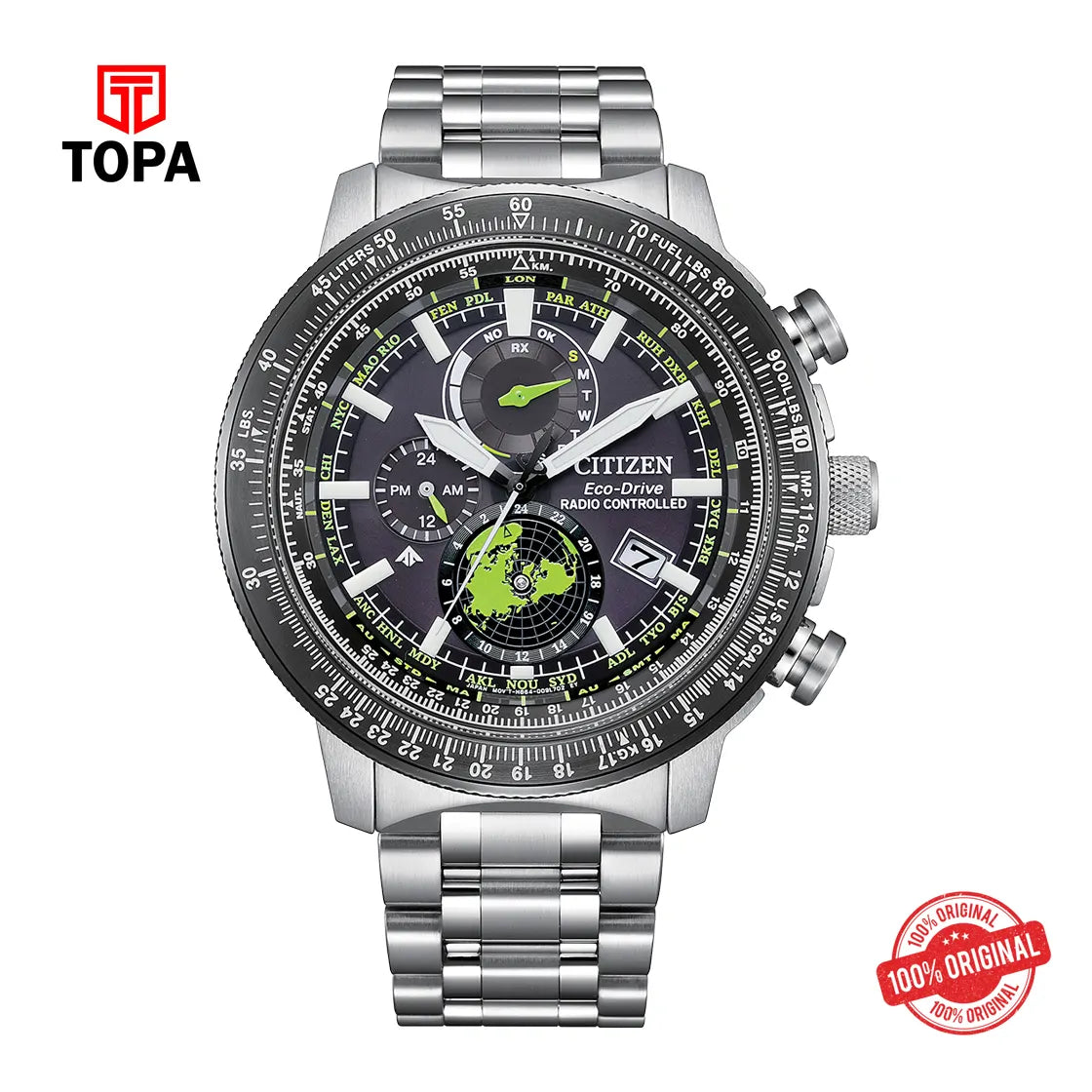 Citizen Men's Stainless Steel Watch BY3006-53E - Topa