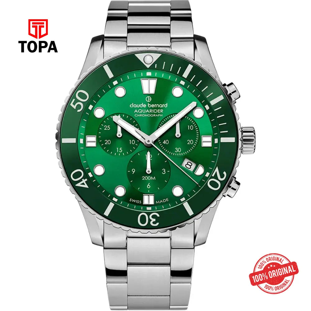 Claude Bernard 10252-3VBM-VIB Aquarider Chronograph Men Watch - Topa