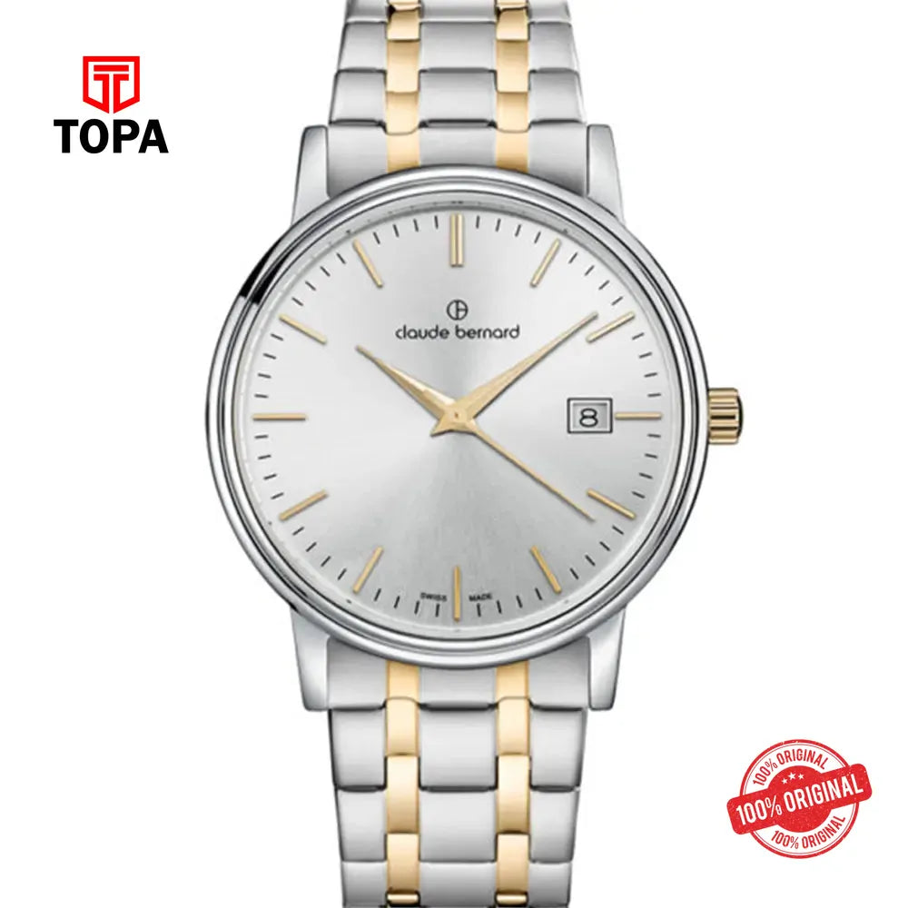 Claude Bernard 53009-357JM-AID Metal Band Men Watch - Topa