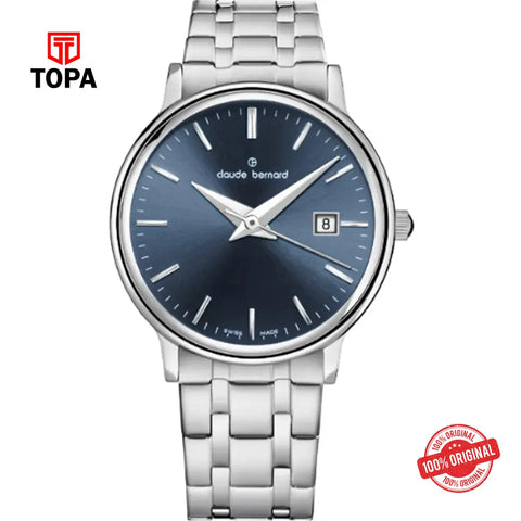 Claude Bernard 54005-3M-BUIN Metal Band Women Watch - Topa