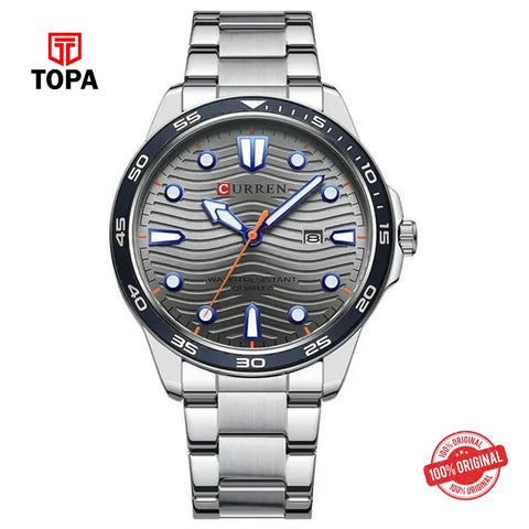Curren 8426G-CH-BLK Metal Band Men Watch - Topa