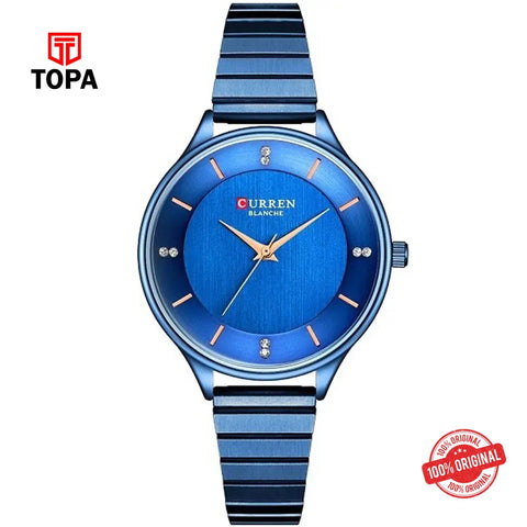 Curren 9041-BLU Metal Band Women Watch - Topa