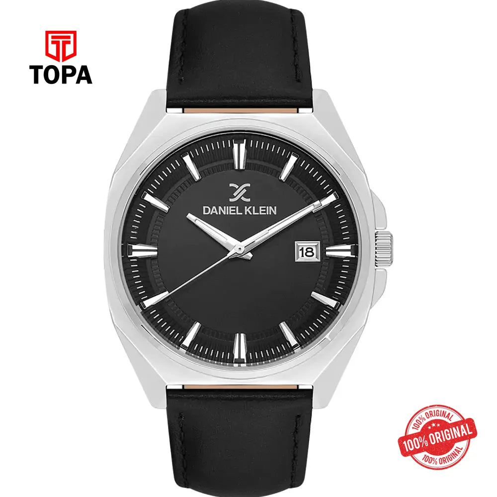 Daniel Klein DK13752-2 Leather Band Men Watch - Topa