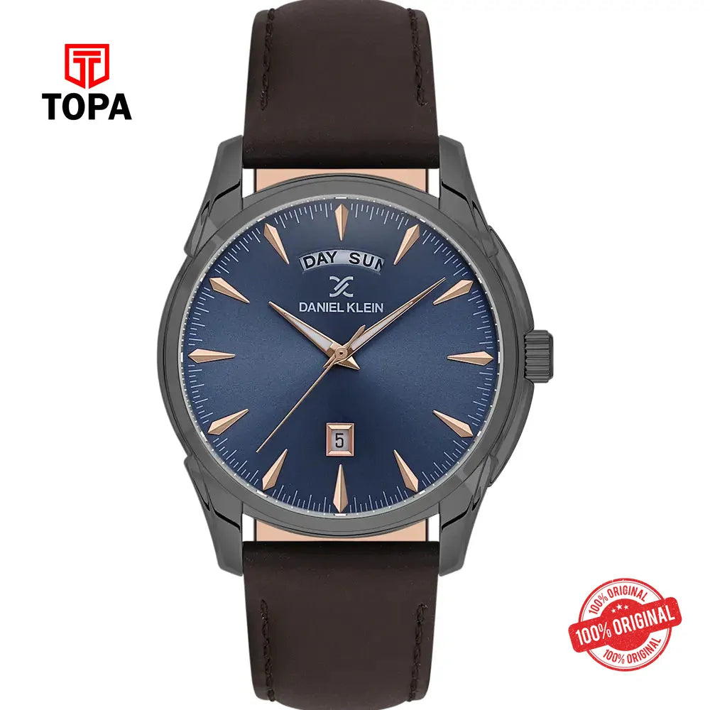 Daniel Klein DK13863-5 Leather Band Men Watch - Topa