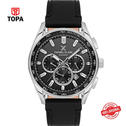 Daniel Klein DK13902-1 Leather Band Men Watch - Topa