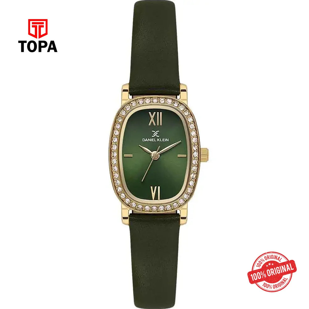 Daniel Klein DK13943-4 Leather Band Women Watch - Topa