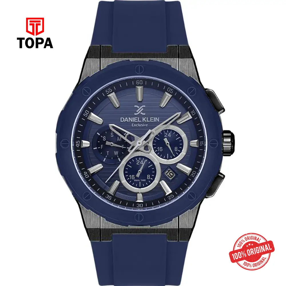 Daniel Klein DK13997-6 Rubber Band Men Watch - Topa