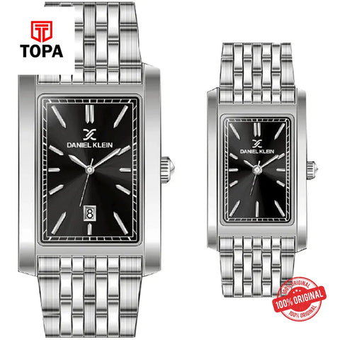 Daniel Klein DK14011-2 Metal Band Pair Watch - Topa